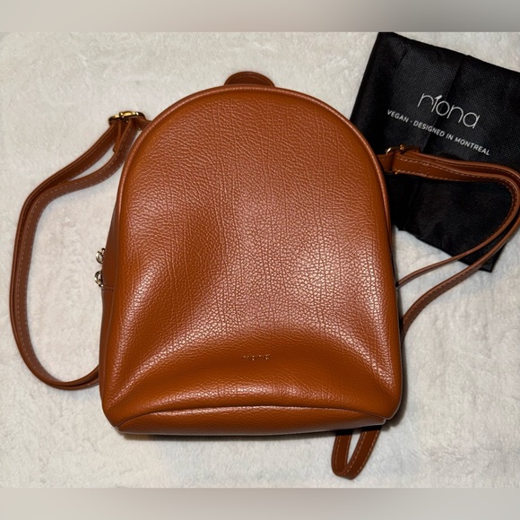 Riona Mia Cognac Mini Backpack NWT - Picture 2 of 13